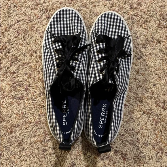 Gingham Sperry Sneakers - Picture 1 of 4